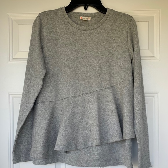 Crewcuts Other - Crewcuts Silver/Gray Sparkly Peplum Sweater-Size14
